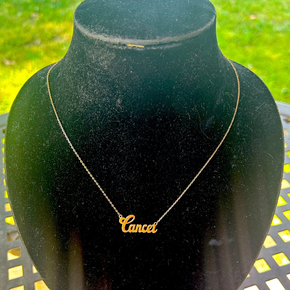 Simple Cancer Necklace